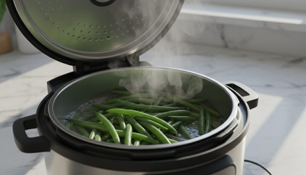 Maîtrisez la cuisson des haricots verts à la cocotte-minute : l’astuce infaillible pour des légumes parfaits en un clin d’œil